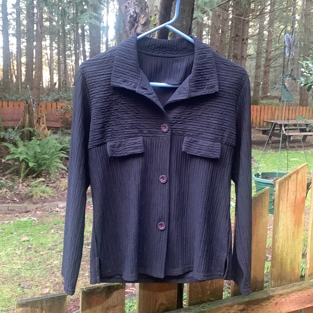 Women’s Black Button Down Blouse